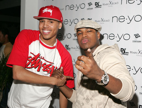 Ne-Yo & Chris Brown @ Because of You Album Release Party