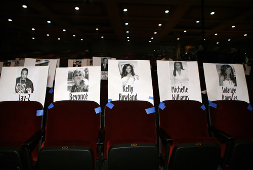 Jay-Z, Beyonce, Kelly, Michelle, and Solangeâ€™s Seating Arrangement for the Show!