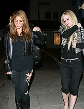Shakira and Avril Lavigne Hanging Out in Beverly Hills