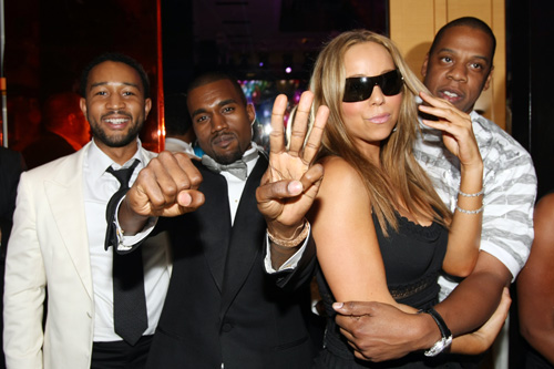 John, Kanye, Mimi, and Jay-Z