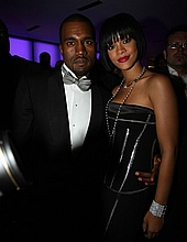 Kanye and Rihanna at Kanyeâ€™s Birthday Party