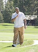 Charles Barkley at the American Century Celebrity Golf Tournament
