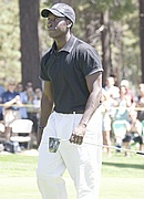 Don Cheadle at the American Century Celebrity Golf Tournament