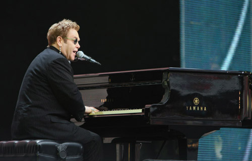 Sir Elton John at the Concert for Princess Diana