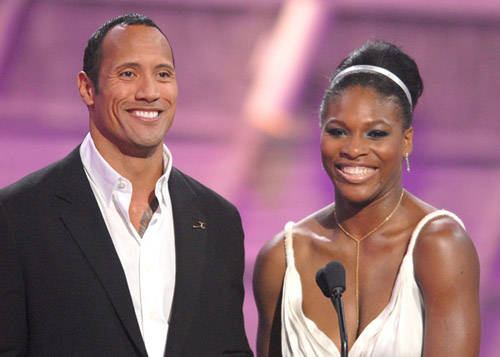 The Rock & Serena Williams at the 2007 ESPYs