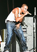 Chris Brown performing at the 2007 Essence Music Festival