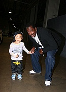 Baby Daniel & Mathew Knowles backstage at the 2007 Essence Music Festival