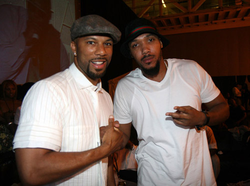 Common & Lyfe Jennings backstage at the 2007 Essence Music Festival
