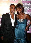 Claude Grunitzky & Iman at Imanâ€™s Trace Magazine party