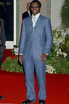 Wesley Snipes at the Beckhamsâ€™ Welcome to America party