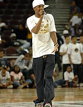 Nick Cannon at the All-Star Game