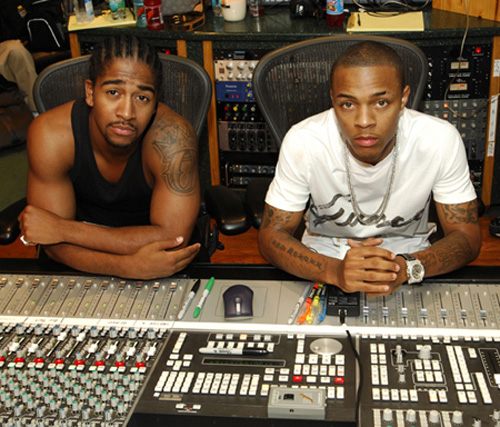 Omarion and Bow Wow in the studio