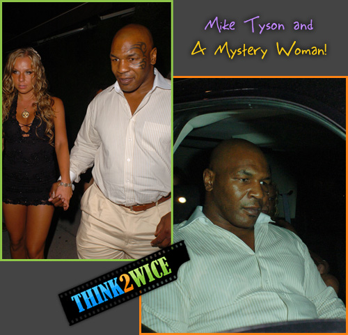 MIKE TYSON AND A MYSTERY WOMAN LEAVE KOI RESTAURANT