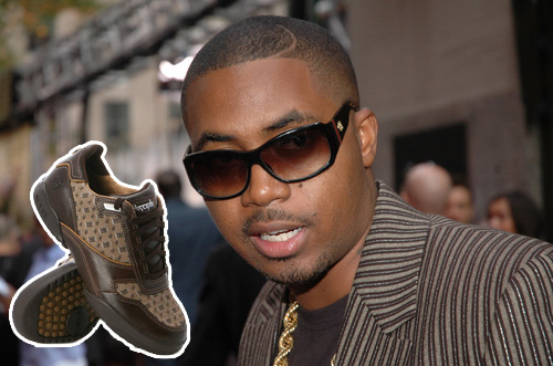 NAS HAS HIS OWN SHOE OUT!