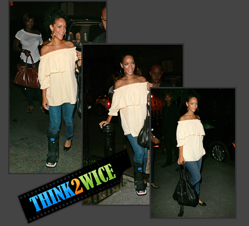 Rihanna going out to dinner after Beyonceâ€™s concert in NYC