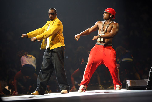 Diddy and Yung Joc at Screamfest 07 in NYC