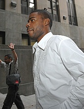 Tracy Morgan at the Manhattan Criminal Courthouse