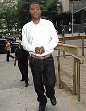 Tracy Morgan at the Manhattan Criminal Courthouse