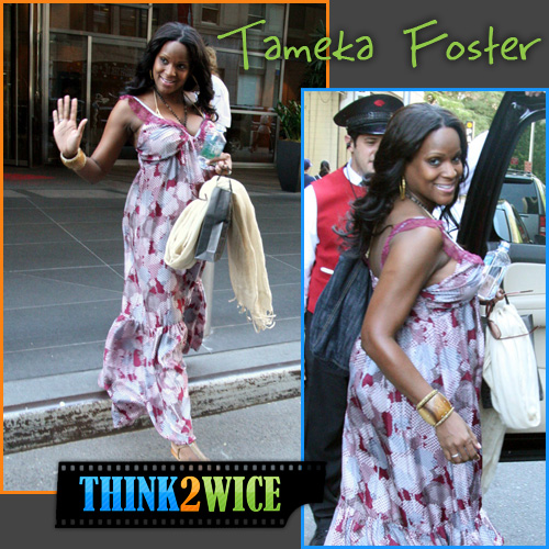 PREGNANT TAMEKA FOSTER LEAVING HER NYC HOTEL