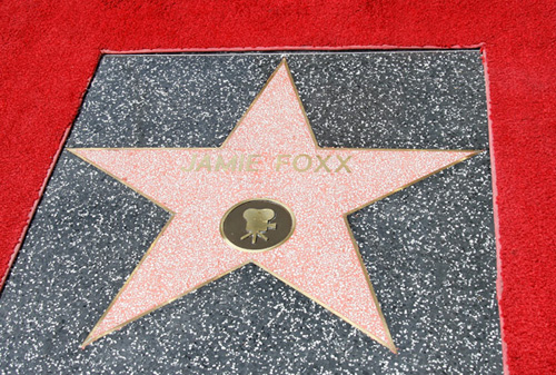 JAMIE FOXX GETS A SPOT ON THE HOLLYWOOD WALK OF FAME